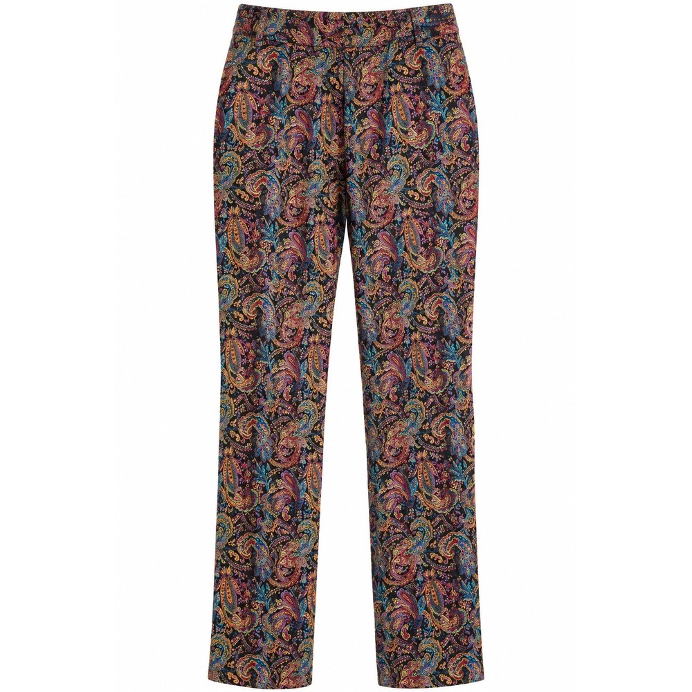 Carlisle Collection Pants Womens 8 Paisley Tapestry Straight Leg Boho Multicolor